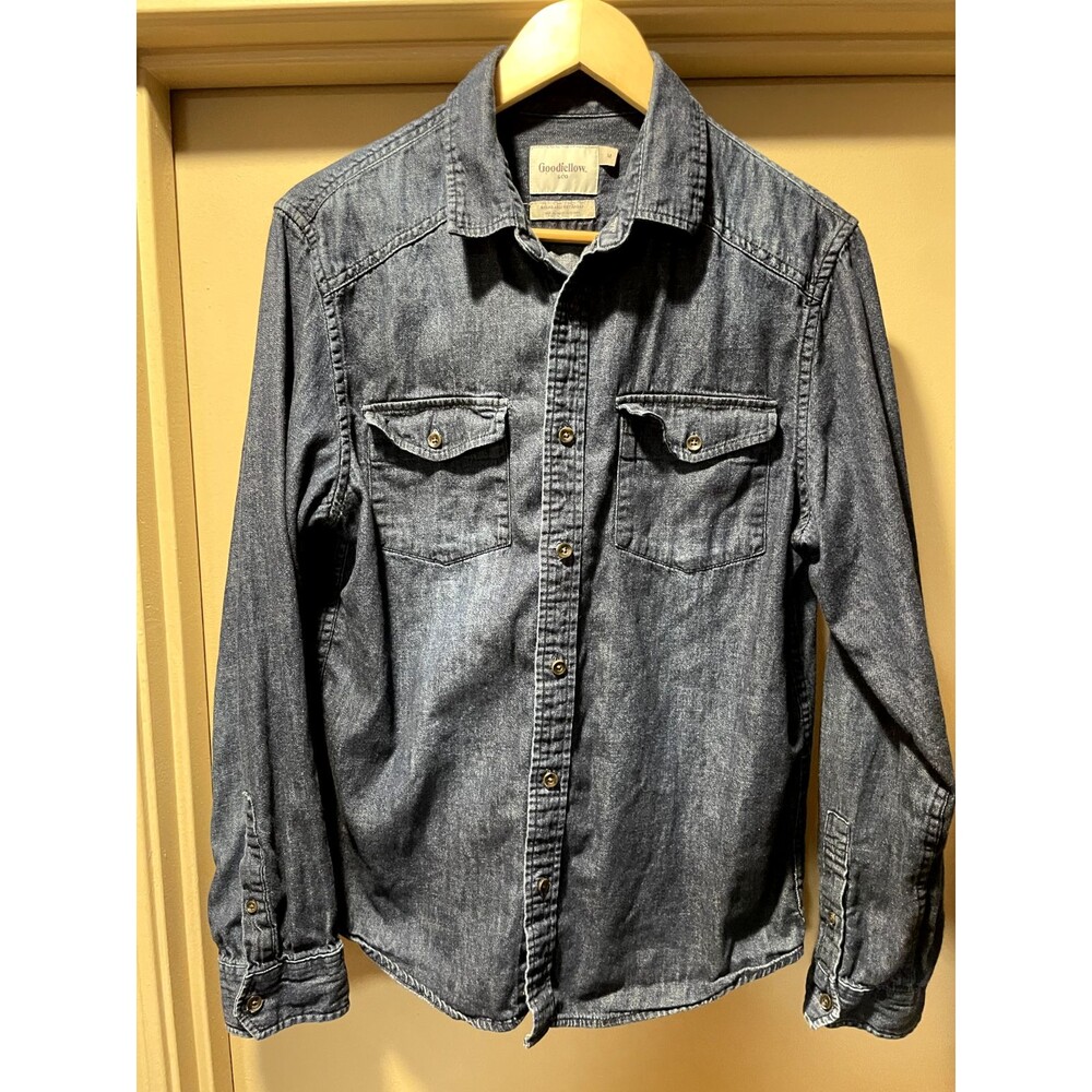 Goodfellow & Co dark denim shirt Men's M
